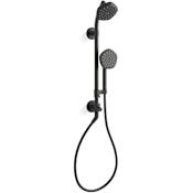 Kohler HydroRail-S Occasion Retrofit Shower with Shower Head, Hand Shower, Slide Bar, and Hose Matte Black