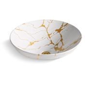Kohler Aureus 16-3/4" Circular Fireclay Semi-Recessed Bathroom Sink White