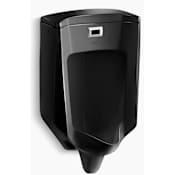 Kohler Bardon Wall-Hung Rear Spud Touchless Urinal - .5 GPF Black Black