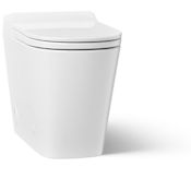 Kohler Leap Lite One Piece Elongated Smart Toilet with Heated Automatic Open and Close Toilet Seat White