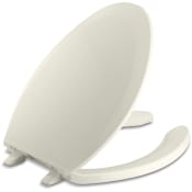 Kohler Lustra Elongated Open-Front Toilet Seat Biscuit