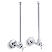 Kohler 1/2" NPT Water Supply Angle Stop Valve Polished Chrome