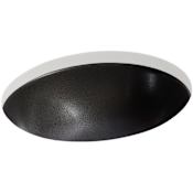Kohler Artist Editions Shagreen on Carillon 19-1/4" x 16-1/8" Round Undermount Bathroom Sink Ebony Pearl