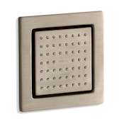 Kohler WaterTile Square Single Square Body Spray – with 54 Rubber Spray Nozzles Brushed Bronze