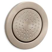 Kohler Traditional Round 54 Nozzle MasterClean Fixed Body Spray from WaterTile Collection Brushed Bronze