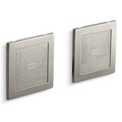 Kohler SoundTile Shower Speakers from the WaterTile Collection Brushed Nickel
