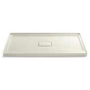 Kohler Archer 60" x 36" Single Threshold Center Drain Shower Base with Removable Drain Cover Biscuit