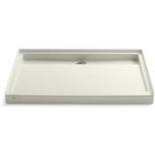 Kohler Groove 48" x 36" Single Threshold Rear Center Drain Shower Base Biscuit