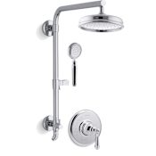 Kohler Artifacts HydroRail Shower Package with Single-Function Shower Head and Single-Function Hand Shower Polished Chrome