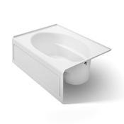 Kohler Windward Collection 60" Three Wall Alcove Soaking Bath Tub with Right Hand Drain White