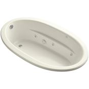 Kohler Sunward 72" Drop In Whirlpool Bath Tub with Left Drain Biscuit