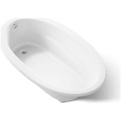 Kohler Sunward Collection 72" Drop In Soaking Bath Tub with Reversible Drain White