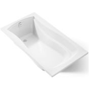 Kohler Mariposa Collection 66" Drop In Soaking Bath Tub with Reversible Drain White