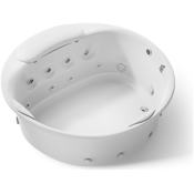 Kohler Riverbath Collection 66" Drop In Jetted Whirlpool Bath Tub with Reversible Drain White