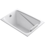 Kohler Greek Collection 48" Drop In Soaking Bath Tub - Drain Not Included White