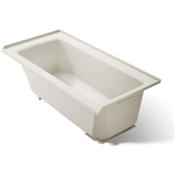 Kohler Archer 60" ExoCrylic Soaking Bathtub for Alcove Installations with Right Hand Drain Biscuit