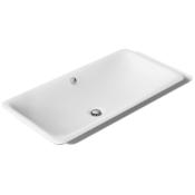 Kohler Iron Plains 30" Cast Iron Drop-In, Undermount or Vessel Bathroom Sink with Overflow White