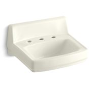 Kohler Greenwich 20-3/4" Wall Mounted Bathroom Sink with 3 Holes Drilled and Overflow Biscuit