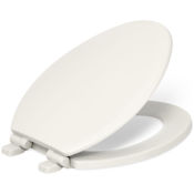Kohler Ridgewood Quite-Close Elongated Closed-Front Toilet Seat Biscuit