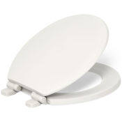 Kohler Ridgewood® Round Closed-front Toilet Seat with Quiet-Close™ Biscuit