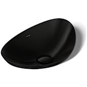 Kohler Veil 21-1/8" Semi-recessed Vessel Sink without Overflow Black Black