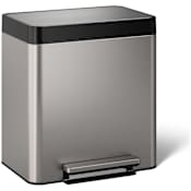 Kohler 8 Gallon Pantry Stainless Steel Step Can with Quiet-Close Lid Stainless Steel