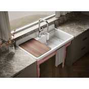 Kohler Farmstead 45" Drop In or Wall Mounted Single Basin Cast Iron Kitchen Sink 150th Peachblow