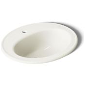 Kohler Pennington 20-1/4" Drop In Bathroom Sink with 1 Hole Drilled and Overflow Biscuit