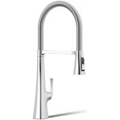 Kohler Graze 1.5 GPM Single Hole Pre-Rinse Pull Down Kitchen Faucet Chrome