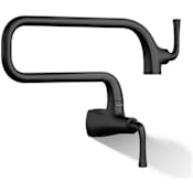 Kohler Graze 3.2 GPM Wall-Mount Pot Filler Matte Black