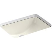 Kohler Ladena 21" Rectangular Undermount Bathroom Sink with Overflow Biscuit