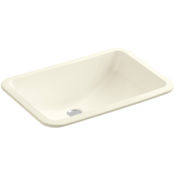 Kohler Ladena 21" Rectangular Undermount Bathroom Sink with Glazed Underside Biscuit
