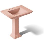 Kohler Memoirs Pedestal Lavatory with 8" Centers 150th Peachblow