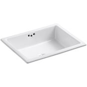 Kohler Kathryn 17" Undermount Bathroom Sink with Overflow White