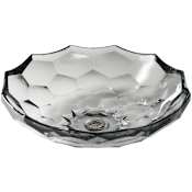 Kohler Artist Editions Briolette Glass 4-3/4" x 17-1/2" Vessel Bathroom Sink Ice