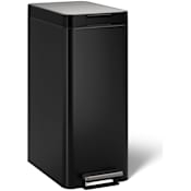 Kohler 49.2 Liter Stainless Steel Free Standing Trash Can Black Stainless