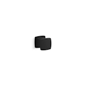 Kohler Riff 1-3/16 Inch Square Cabinet Knob Matte Black