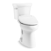 Kohler Highline Extra Tall Two-Piece Elongated Toilet - Includes PureWash E525 Elongated Bidet Seat White