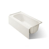 Kohler Avec 60" Three Wall Alcove Acrylic Soaking Tub with Right Drain Biscuit