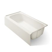 Kohler Avec 72" Three Wall Alcove Acrylic Soaking Tub with Right Drain Biscuit