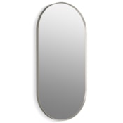 Kohler Essential 20-1/16" W x 40-1/16" H Modern Oval Framed Bathroom Wall Mirror Brushed Nickel