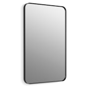 Kohler Essential 22-1/16" W x 34-1/16" H Rectangular Framed Bathroom Mirror Matte Black