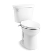 Kohler Kingston Complete Solution Two-Piece Comfort Height Elongated Toilet - Includes PureWash M300 Elongated Manual Bidet Seat White