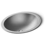 Kohler Bachata 16-11/16" Oval Stainless Steel Undermount Bathroom Sink Stainless Steel