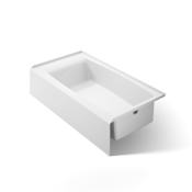 Kohler Entity 60" Three Wall Alcove Acrylic Soaking Tub with Right Drain and Overflow White