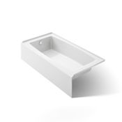 Kohler Entity 60" x 30" Three Wall Alcove Acrylic Soaking Tub with Left Drain White