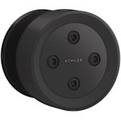 Kohler Statement Single Function Round Brass Body Spray Matte Black