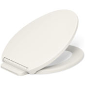 Kohler Glissade Elongated Closed-Front Toilet Seat with ReadyLatch and Quiet-Close Biscuit