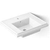 Kohler Tresham 24" Pedestal Fireclay Bathroom Sink with Single Faucet Hole Drilled and Overflow - Less Drain Assembly White