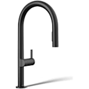 Kohler Components Touchless Pull-Down Kitchen Sink Faucet with Two-Function Sprayhead Matte Black